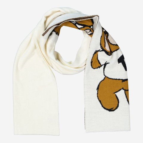 小熊围巾 奶咖色