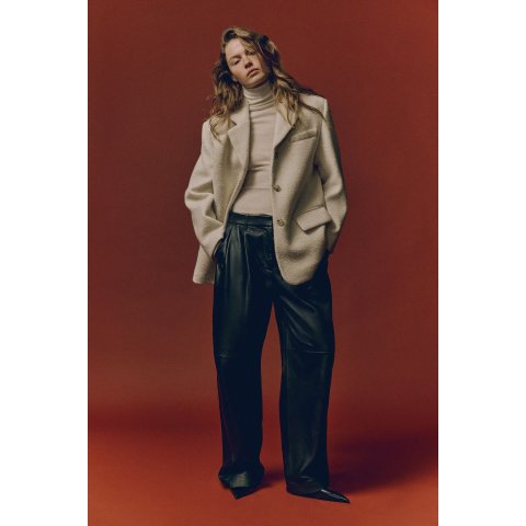 H&MH&M 女士单排扣西装 外套 浅米色