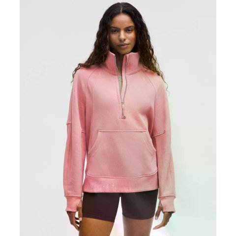 Lululemon Scuba 长款半拉链卫衣