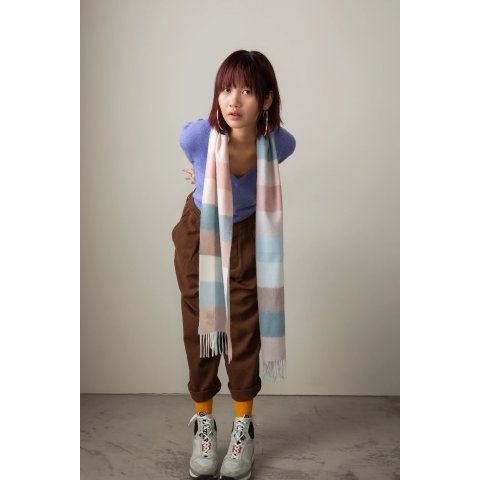 3 Square 羊绒围巾 海贝色