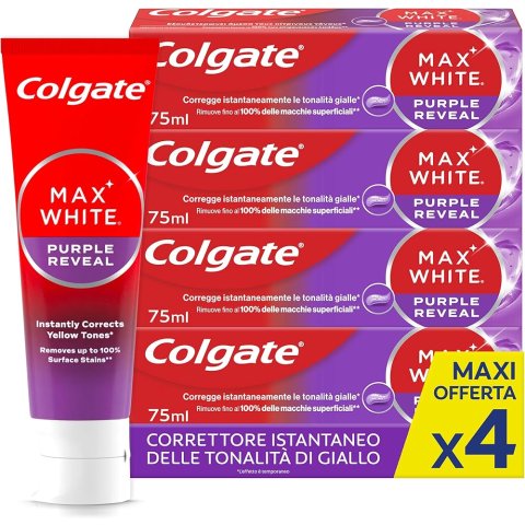 ColgateMax White美白牙膏 75ml*4