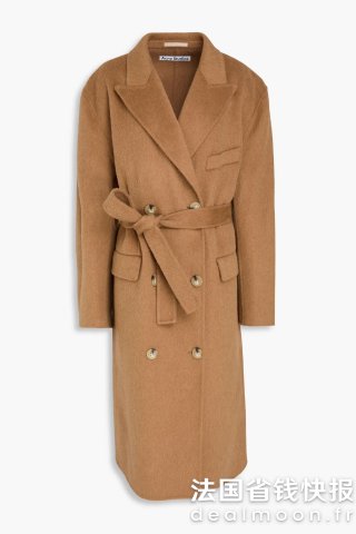 Acne StudiosAcne Studios 羊毛羊驼毛双排扣大衣