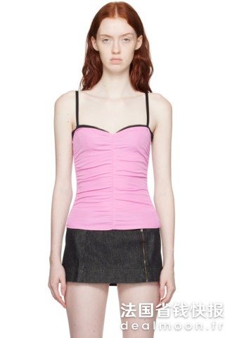 miaou Renzo 粉色吊带衫