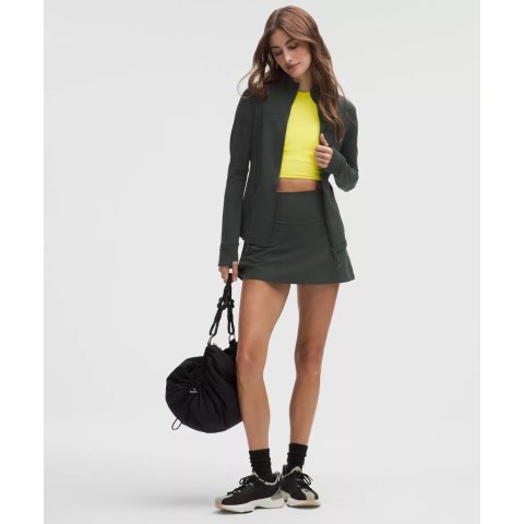  Align 高腰半裙 墨绿色