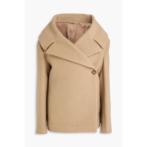 Wollmischung 双排扣毛毡外套