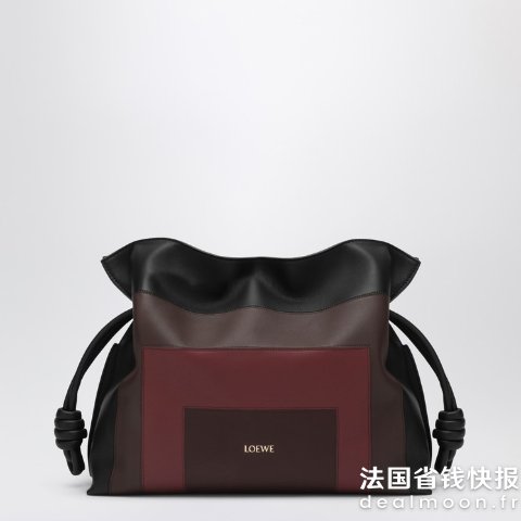 LoeweFlamenco 中号手拿包 黑色