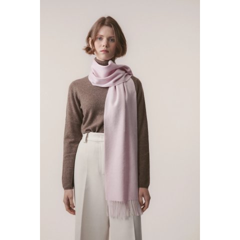 Solid 羊绒围巾 淡紫色