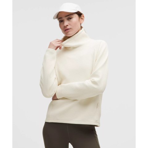 Waffle-Knit 圆领长袖衫