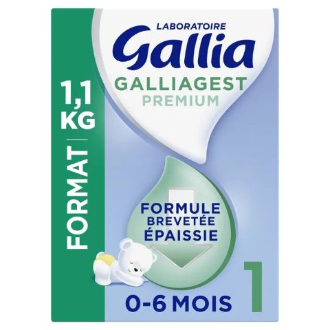 Gallia针对易吐奶宝宝研发的温和浓稠配方gest 婴儿奶粉 加厚型 1.1kg