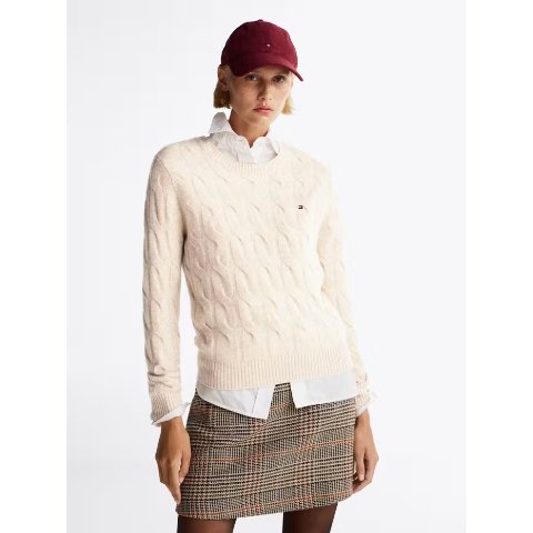 Pure Wool 扭花毛衣