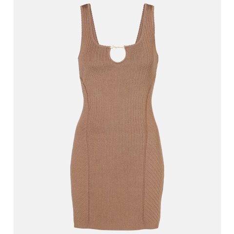 Jaquemus Sierra 罗纹迷你针织连衣裙