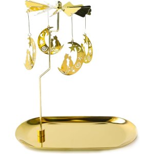 Ligtmor 月猫旋转烛台 金色