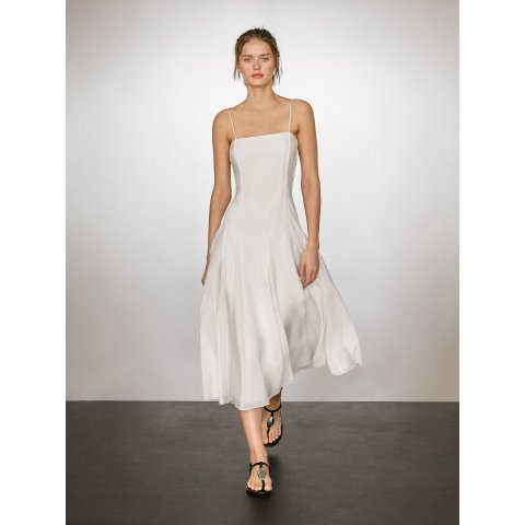 Massimo DuttiFliessendes 吊带中长裙