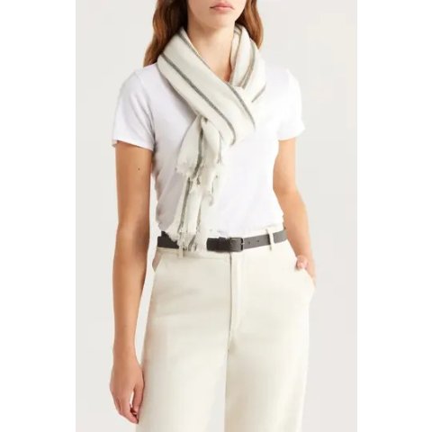NordstromStriped Cashmere Scarf