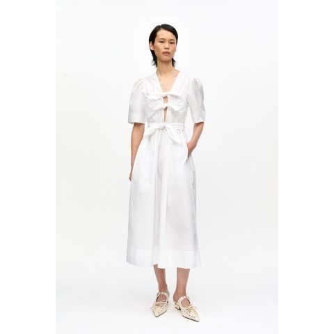 Ganni白色连衣裙