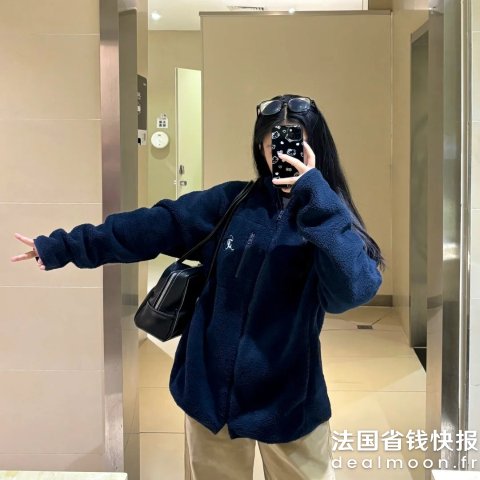 BROW END.@一碗小米粥Patagonia Retro-X摇粒绒夹克 蓝色