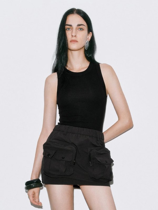 无袖迷你裙 连衣裙