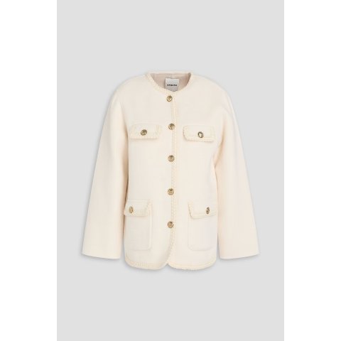 Sandro羊毛混纺呢夹克