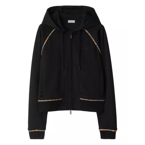 Cotton Blend 拉链连帽衫