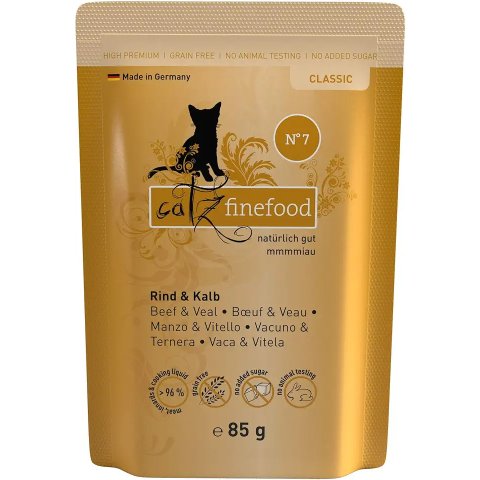 catz finefood N°7 牛肉小牛肉猫湿粮 16包