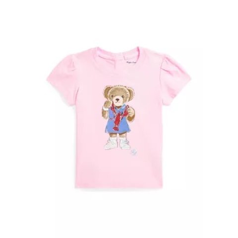 Ralph Lauren Polo Bear Baby Girls Cotton T-Shirt