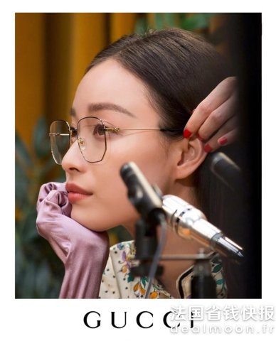 Gucci倪妮海报款！姐姐鲨我@Gucci GG0396O 金属镜框平光镜