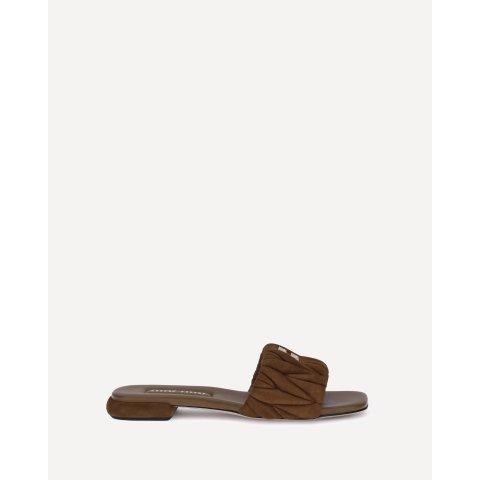 MIU MIU Matelasse 羊皮凉鞋