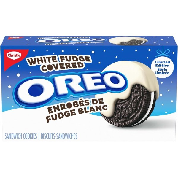 奥利奥白巧克力夹心饼干 冬季节日限量版 240g
