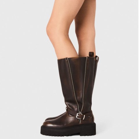 MajeMaje你是吃了几个miu 做出这双靴子机车靴 黑色