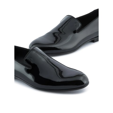 Giorgio ArmaniPATENT LEATHER 乐福鞋 黑色