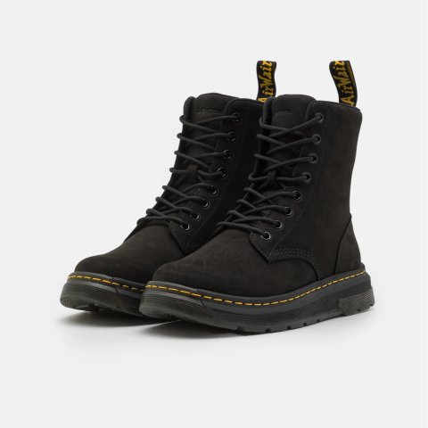 CREWSON 黑色系带短靴