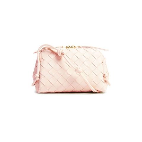 Bottega Veneta粉色编织包