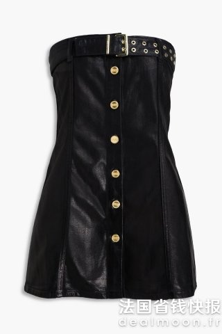 无肩带牛仔上衣