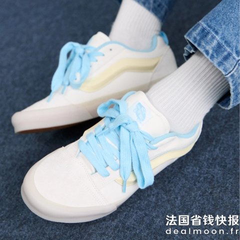 Vans好清新的配色~KNU SKOOL 休闲鞋 白色