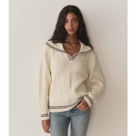 VOYAGE 翻领针织衫