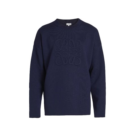 LoeweAnagram Wool Sweater Debossed Logo