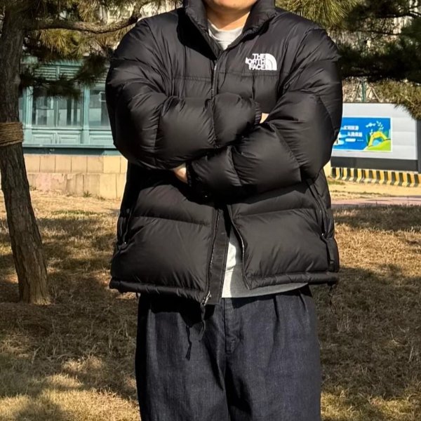 大童款黑色羽绒