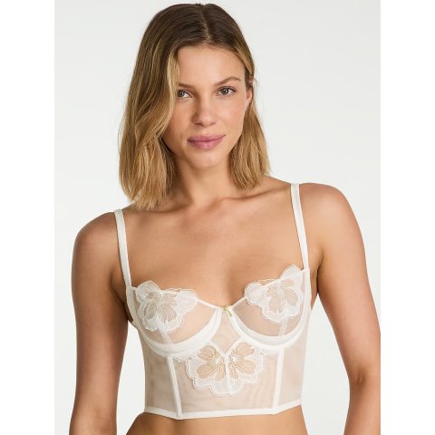 Victoria s SecretPeony 刺绣束身上衣
