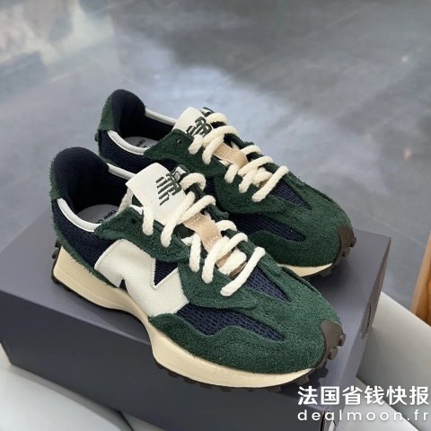 New Balance同款翠绿色 @venus 327 复古跑鞋 