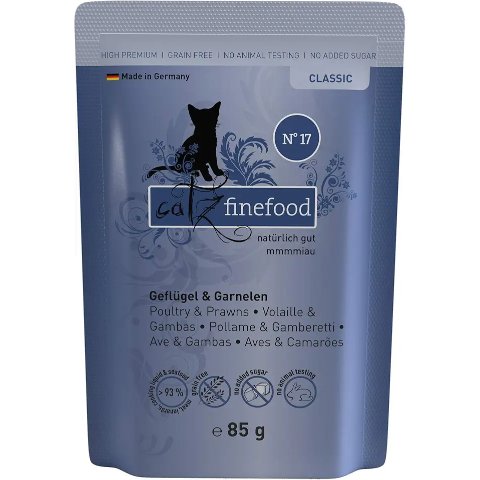 catz finefood N°17 鸡肉虾湿猫粮 85g*16