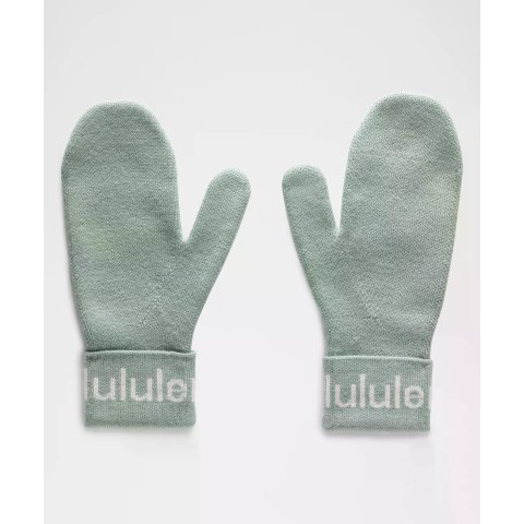 Wordmark Merino Wool Mittens
