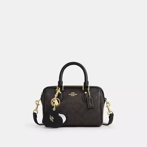 CoachRowan Mini Crossbody Bag and Mirror Charm Set