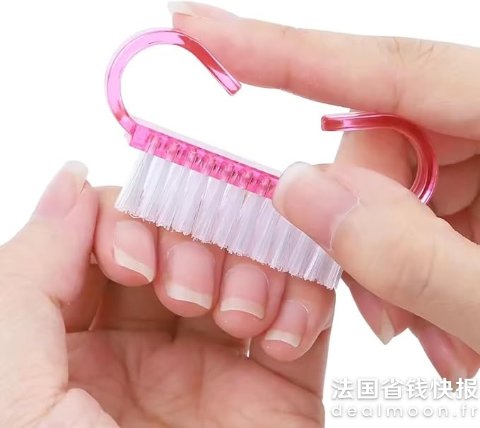 Professional 指甲刷 粉色 软毛