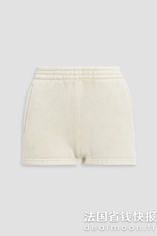 Alexander Wang亚历山大王 Cotton-blend 抽绳短裤 