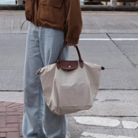 Longchamp中号饺子包