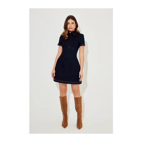 The Ultimate Muse 牛仔迷你连衣裙