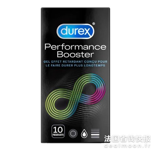 durexPERFORMANCE BOOSTER 超润滑安全套 10只