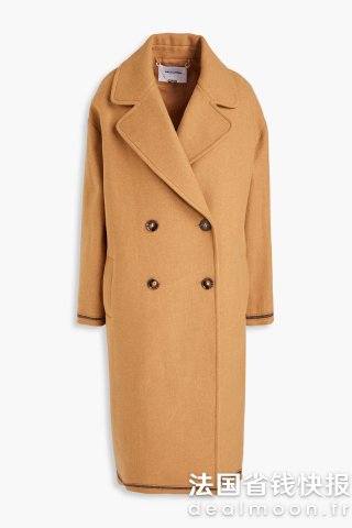 双排扣呢大衣