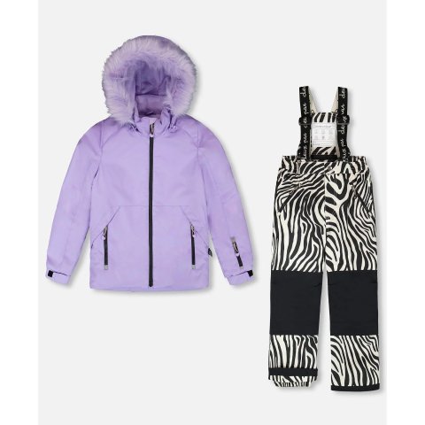 Play 儿童滑雪服套装 印花裤 薰衣草色