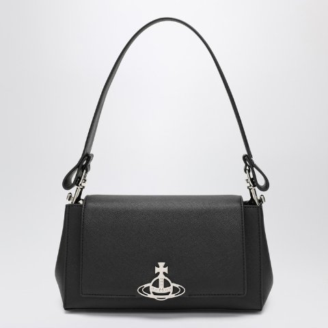 Vivienne WestwoodHazel 黑色光滑单肩包